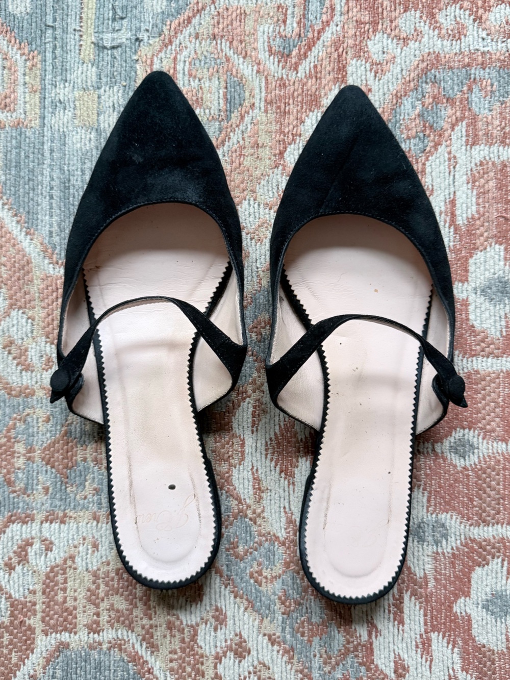J. Crew Pointed-Toe Mary Jane Mule Flats